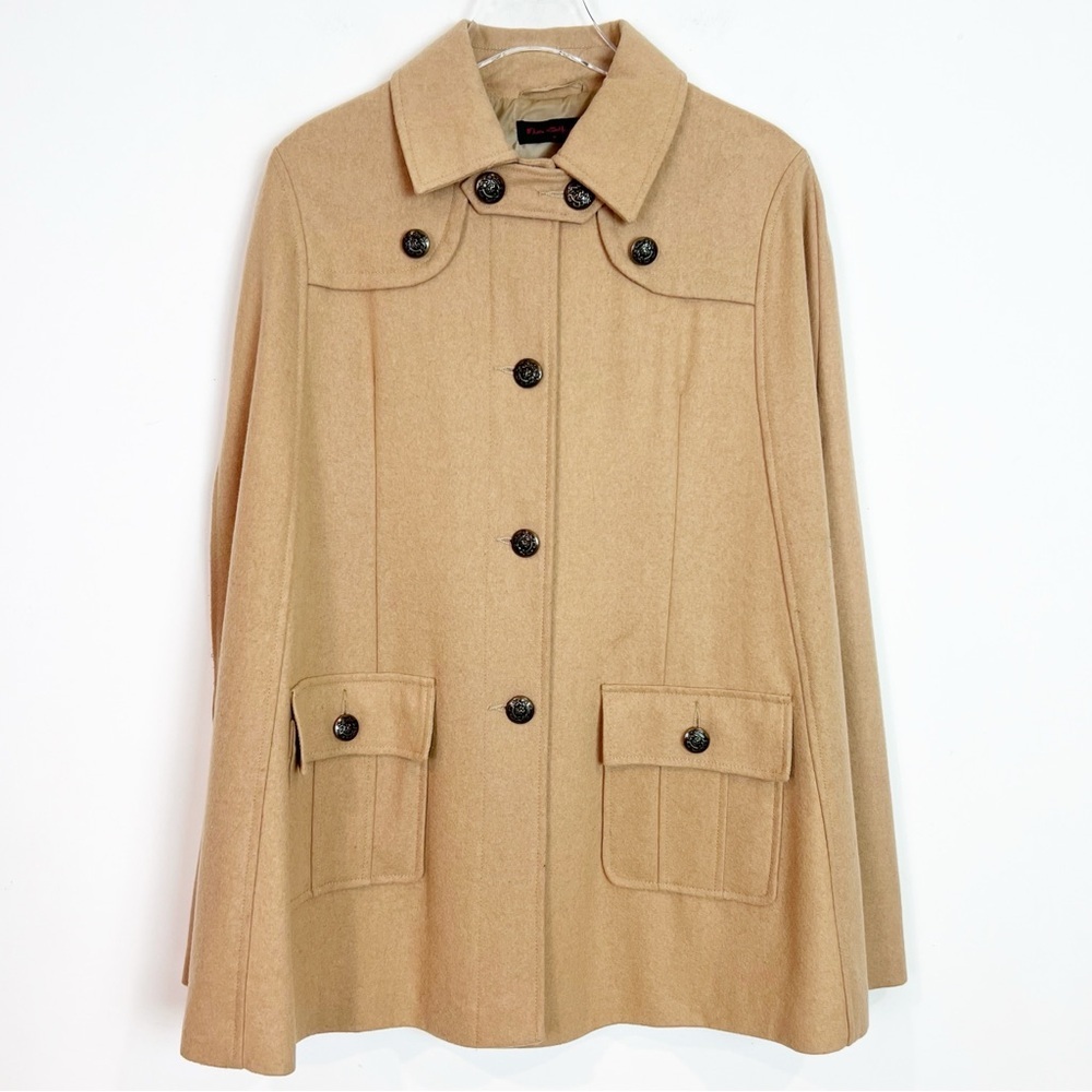 MISS SELFRIDGE TAN CAPE EURO SZ 38